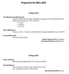 Programm März 2021
