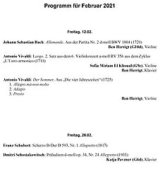 Programm Februar 2021