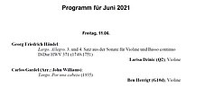 Programm Juni 2021-2