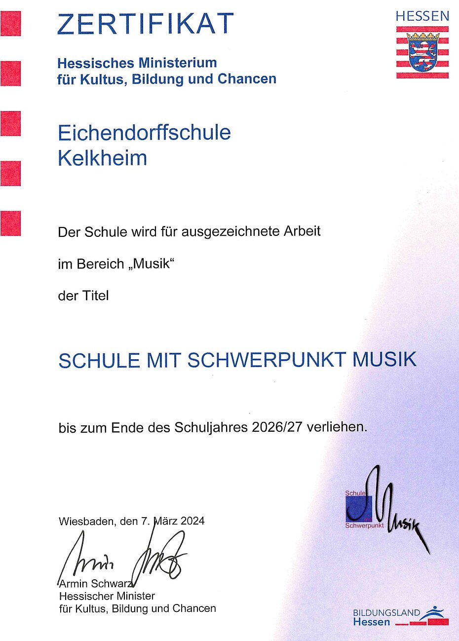 Zertifikat Musik-2024